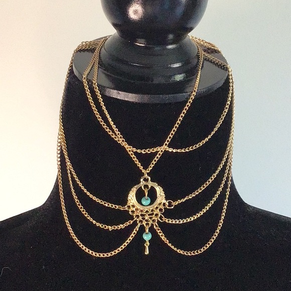 2 Bohemian Ankle Bracelets Gold - Picture 4 of 6